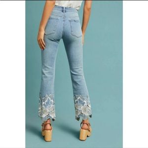 Pilcro and the Letter Press by Anthropologie High Rise Boot Cut embroidered jean